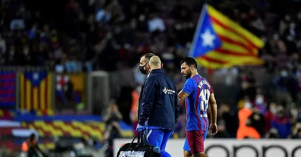Sergio Agüero’dan Barcelona’ya kötü haber! En az 3 ay yok