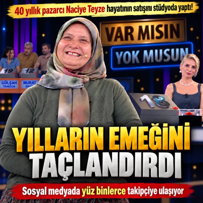 Yıllarca pazarda tezgah açan Naciye Teyze en kazançlı satışını Var Mısın Yok Musunda yaptı!