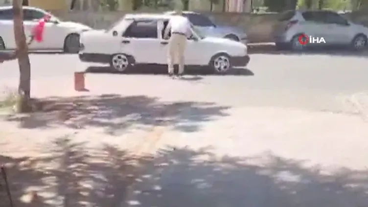 Sokak ortasında drift terörü kamerada