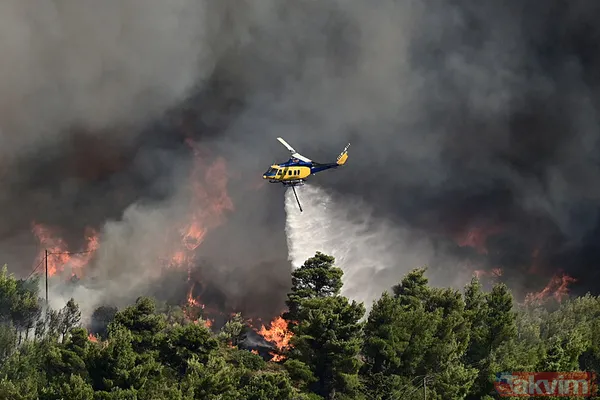 Yunanistan alevlere teslim oldu! O güne kadar kırmızı alarm! | Türkiye'den Yunanistan'a yardım eli - 25