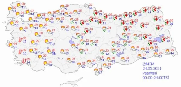 Son dakika: Meteoroloji'den o iller için kuvvetli yağış uyarısı | 23 Mayıs HAVA DURUMU-8