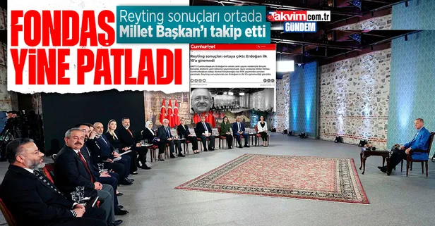 Türk televizyonlarında rekor! Millet Başkan Recep Tayyip Erdoğan'ın katıldığı programa kilitlendi