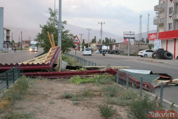 Önce 40 derece sıcaklık sonra fırtına ve yağış! Iğdır’da çatılar uçtu - 8