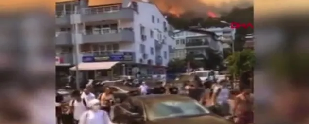 Marmaris son dakika! Marmaris Armutalanda orman yangını! Bavulunu kapan evinden kaçtı