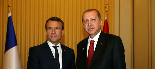 Erdoğan, Fransa Cumhurbaşkanı Macron ile bir araya geldi