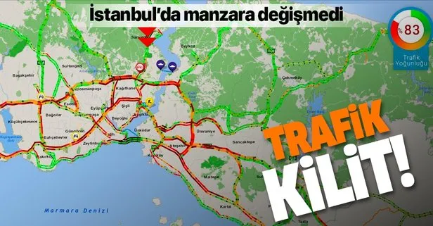 Son dakika: Yola çıkacaklar dikkat! İstanbul’da yağmur sonrası trafik kilitlendi