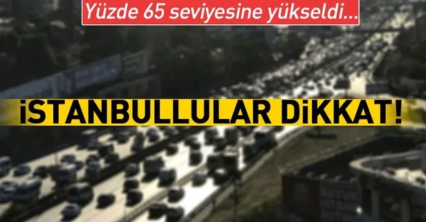 İstanbulda bayram trafiği başladı!