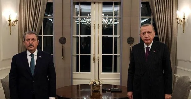 Başkan Erdoğan, BBP Genel Başkanı Mustafa Destici’yi kabul etti