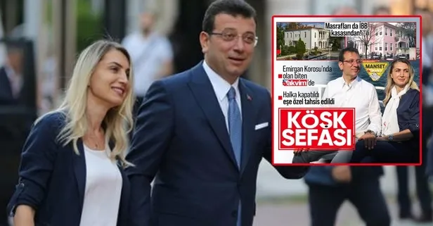 Dilek İmamoğlu'nun Emirgan'daki köşk partilerinin sponsoru İBB!