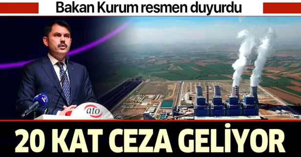 Bakan Kurum açıkladı: Filtre taktırmayan termik santrallere "çevre cezası" geliyor