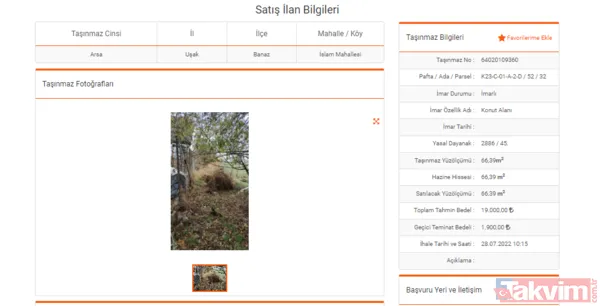 Gören şaştı kaldı! Milli Emlak'tan 20-100 bin TL arası satılık İMARLI arsalar! 500-600-700 m2 sudan ucuz hazine arazisi fiyatları! Ankara, Kütahya, Uşak... - 7