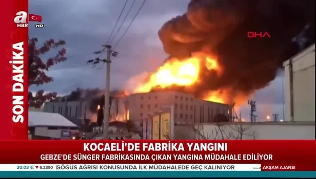 Kocaeli'nin Gebze ilçesinde korkutan yangın!