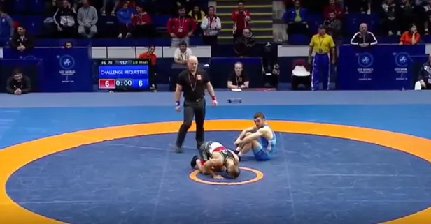 Milli güreşçi Enes Uslu secdeye gittiği için yenik sayıldı