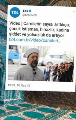 T24 haber Müslümanları hedef aldı
