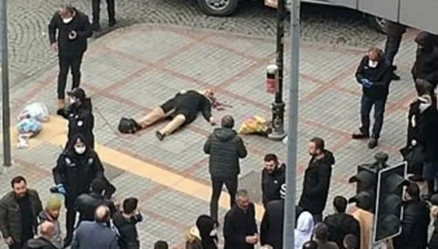 rize de sokak ortasinda vahset bir kadin eski esi tarafindan sokak ortasinda basindan vuruldu