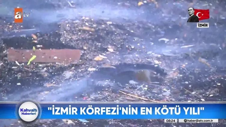 Tunç Soyer'in çoluk çocuk yüzeceğiz dediği İzmir Körfezi'nden pislik akıyor! Sosyal medyadan tepki yağdı