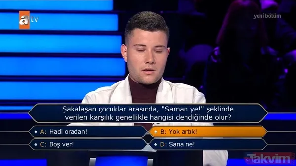 Kim Milyoner Olmak İster’de o soru yarışmacıyı yaktı! Oktay Kaynarca yarışmacıyı türküyle uğurladı! - 9