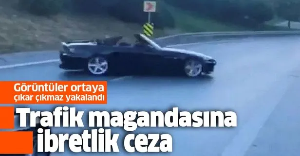 Trafik magandasına ibretlik ceza