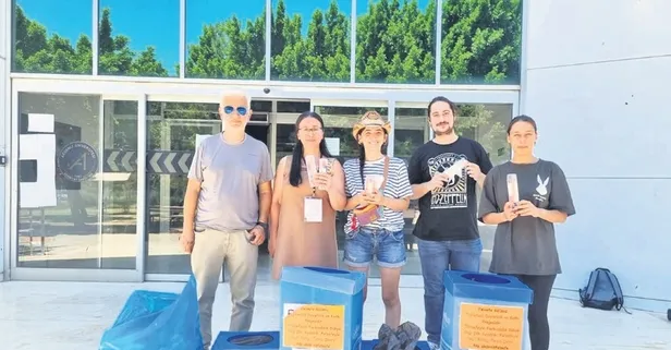 Yeşil bilinç projesiyle fark yarattılar: Öğrenciler topladıkları 30 bin kalemi köy okullarına gönderdi