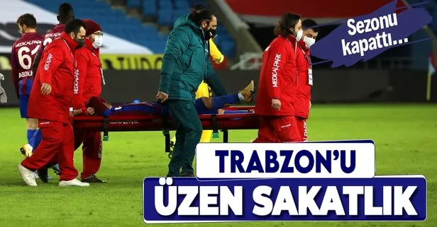 Trabzonspor'u üzen sakatlık! Abdülkadir Ömür Konyaspor maçını yarıda bıraktı