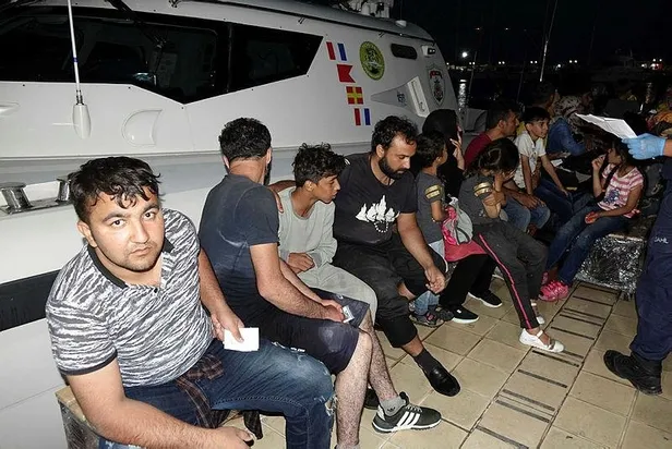 Son dakika: Çanakkale'de 48 düzensiz göçmen yakalandı-1