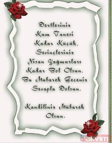 2019 Kandil mesajları Regaip Kandili mesajları! Regaip Kandili cep telefonu kısa SMS mesajı - 47