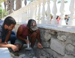 Okul duvarından tarihi yazıt çıktı