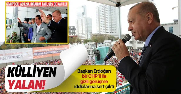 Başkan Erdoğan,"Külliye'de CHP'li bir isimle görüşme yaptı" iddialarına sert çıktı