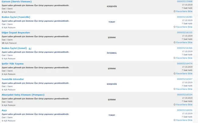 18 Ekim İŞKUR açık iş ilanları! İŞKUR en az ilkokul mezunu kamu personeli alımı başvuru şartları nedir?-2