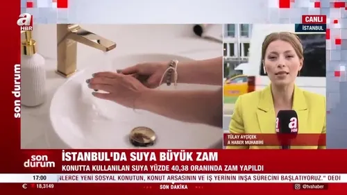 İstanbul’da suya büyük zam!
