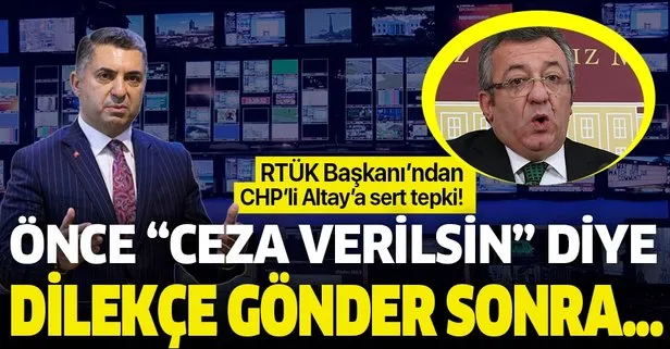 RTÜK Başkanı Ebubekir Şahin’den CHP’li Engin Altay’ın skandal ifadelerine sert tepki: Sırf siyaset yapmak için...