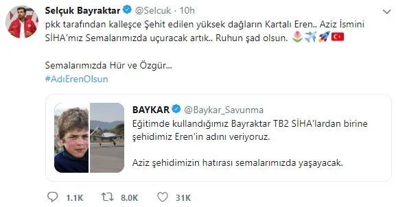 "Rüya uçak" olarak tabir edilen ilk "Boeing 787-9 Dreamliner"in ismi şehit Eren Bülbül’ün memleketi Maçka oldu-4