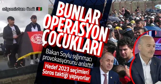 Bakan Soylu'dan sığınmacılar üzerinden provokasyon yapanlara sert tepki: Bunlar operasyon çocukları