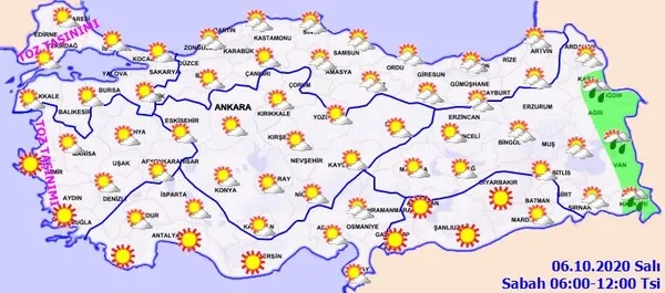 Meteoroloji özellikle uyardı! Hava kalitesi düşecek! 6 Ekim HAVA DURUMU-3
