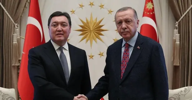 Son dakika: Başkan Erdoğan, Kazakistan Başbakanı Mamin’i kabul etti