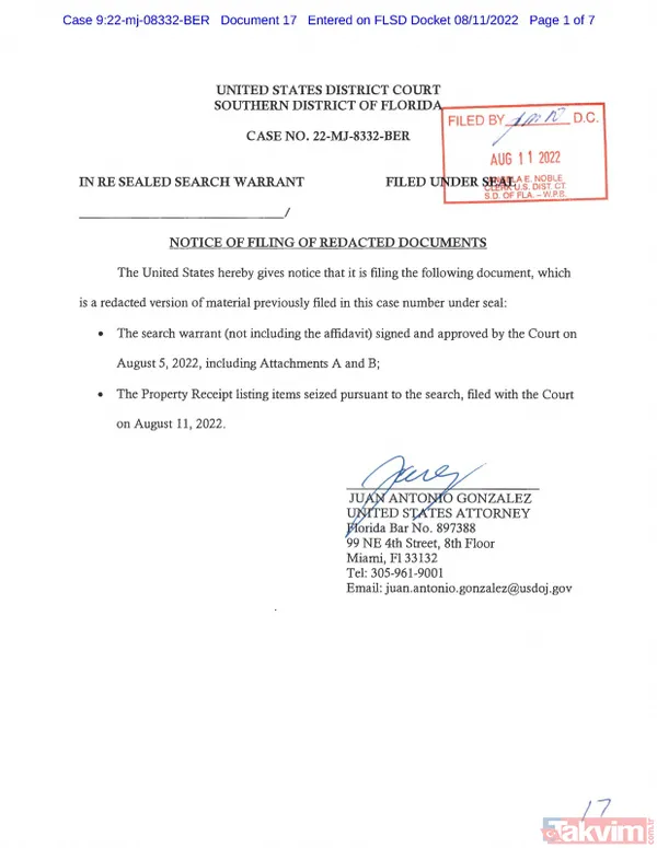 Trump'ın evine yapılan FBI baskınında "çok gizli" belgeler sızdı! 11 set mühürlü belgeye el konuldu - 10