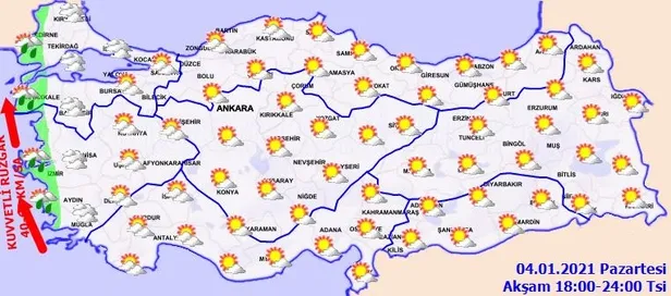 SON DAKİKA: Meteorolojiden 4 il için kuvvetli yağış uyarısı | 4 Ocak hava durumu-3