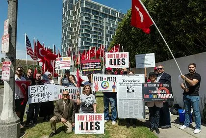 ABD’de Ermeni yalanlarına hayır protestosu