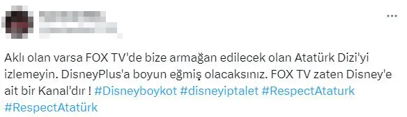 1690993826881.jpg Ermeni lobisine boyun eğip 'Atatürk' dizisini yayından kaldıran Disney'den gelen tepkilere Fox kılıfı-10