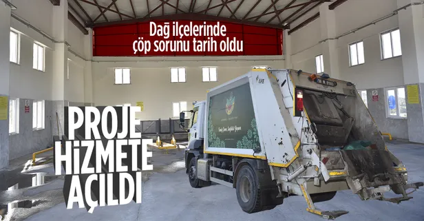 Dağ ilçelerinde çöp sorunu tarih oldu