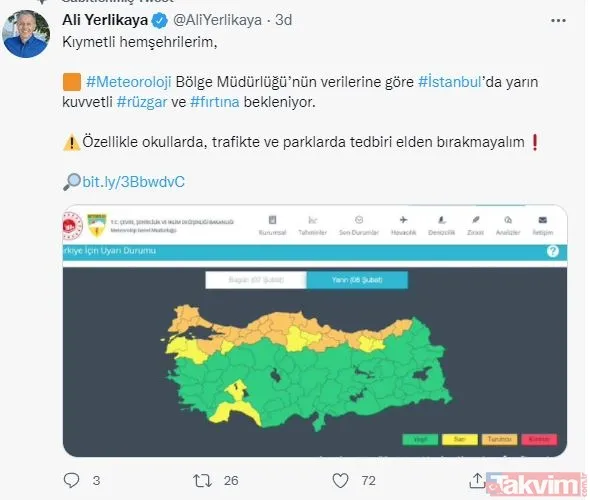 HAVA DURUMU | Meteoroloji ve AKOM'dan peş peşe uyarı! Kar ve sağanak yağış uyarısı! İstanbul'a kar yağacak mı? - 8