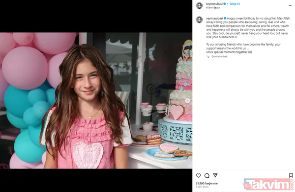 Acun Ilıcalı ile Şeyma Subaşı'nın kızı Melisa Ilıcalı 10 yaşında "Ablaların gibi babanı hiç üzmedin" Anne babadan ayrı parti - 7