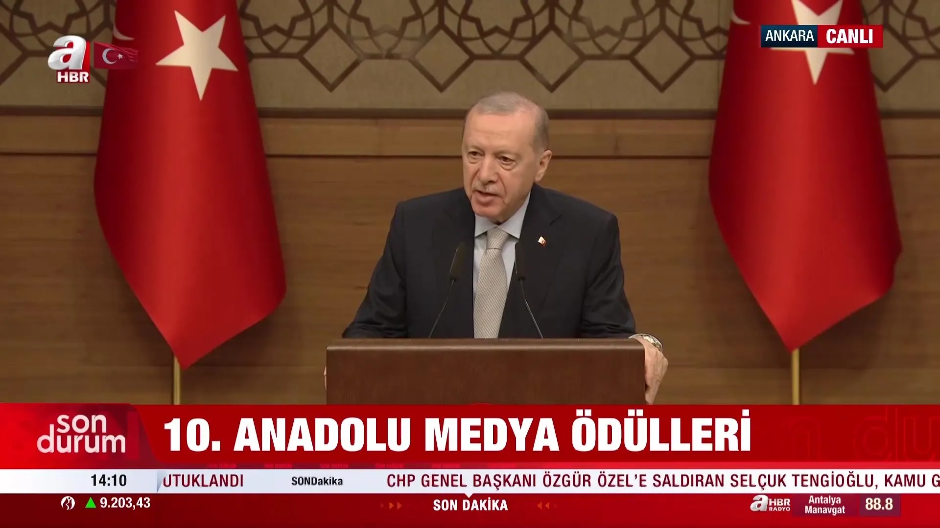 Erdoğan Anadolu Medya Ödülleri’nde konuştu!