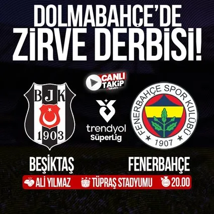 Beşiktaş - Fenerbahçe | CANLI