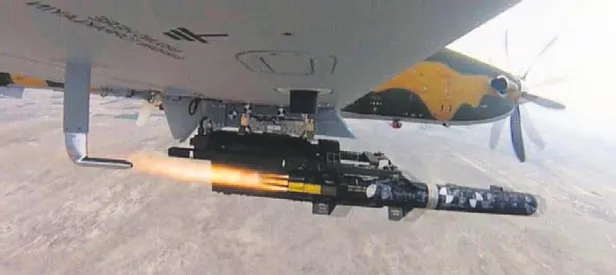 Hürkuş ilk ateşe başladı