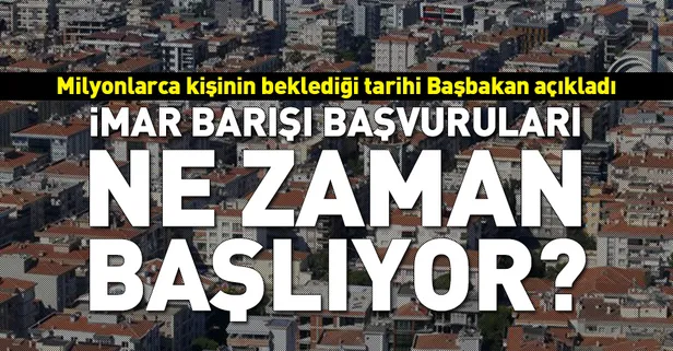 Başbakan Binali Yıldırım Çevre Yatırımları Açılış Töreni'nde konuştu! İmar Barışı başvuru tarihi ne zaman?-1