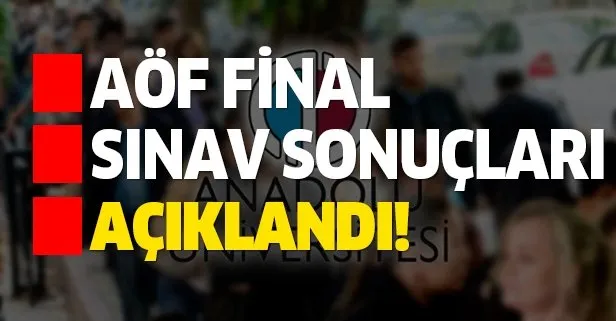 Son dakika: AÖF final sınav sonuçları açıklandı! AÖF final sınav sonuçları sorgulama ekranı...