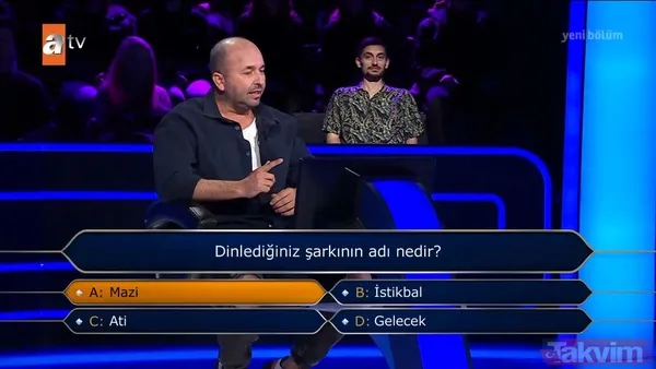 Kenan İmirzalıoğlu'nun sunduğu Kim Milyoner Olmak İster'de geceye damga vuran yarışmacı! Son kararım demedi yarışmaya veda etti - 45