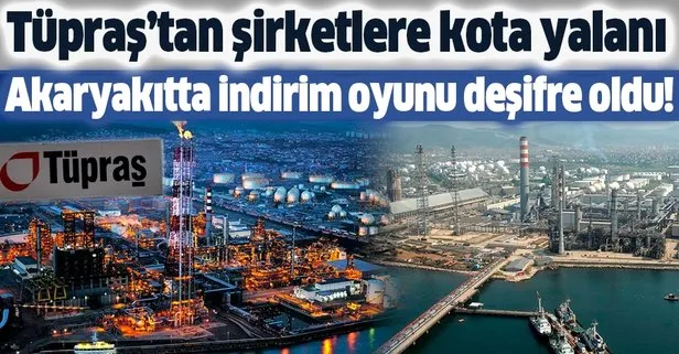 Tüpraş’tan akaryakıtta indirim oyunu: Dolum limiti doldu, tank değiştiriyoruz, teknik arıza var