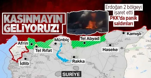 Başkan Erdoğan Tel Rıfat ve Münbiç’i işaret etti: Teröristlerden temizliyoruz! 30 kilometre güvenli koridor neden önemli? PKK’dan Tel Abyad’a saldırı...
